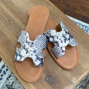 Target snakeskin sandals